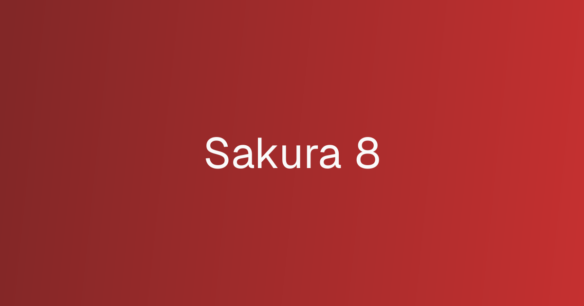Sakura 8 cover